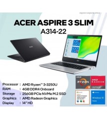 Acer A314  ryzen 3 - 3250u  / ram 4gb | ssd 256 Gb  | 14"  |  W10